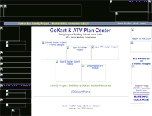 Tablet Screenshot of gokartplans.com